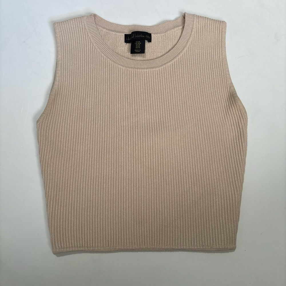 House of Harlow 1960 Ribbed Tank Top - Cream